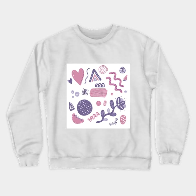 Geometric shapes and forms in boho style. Crewneck Sweatshirt by Art KateDav